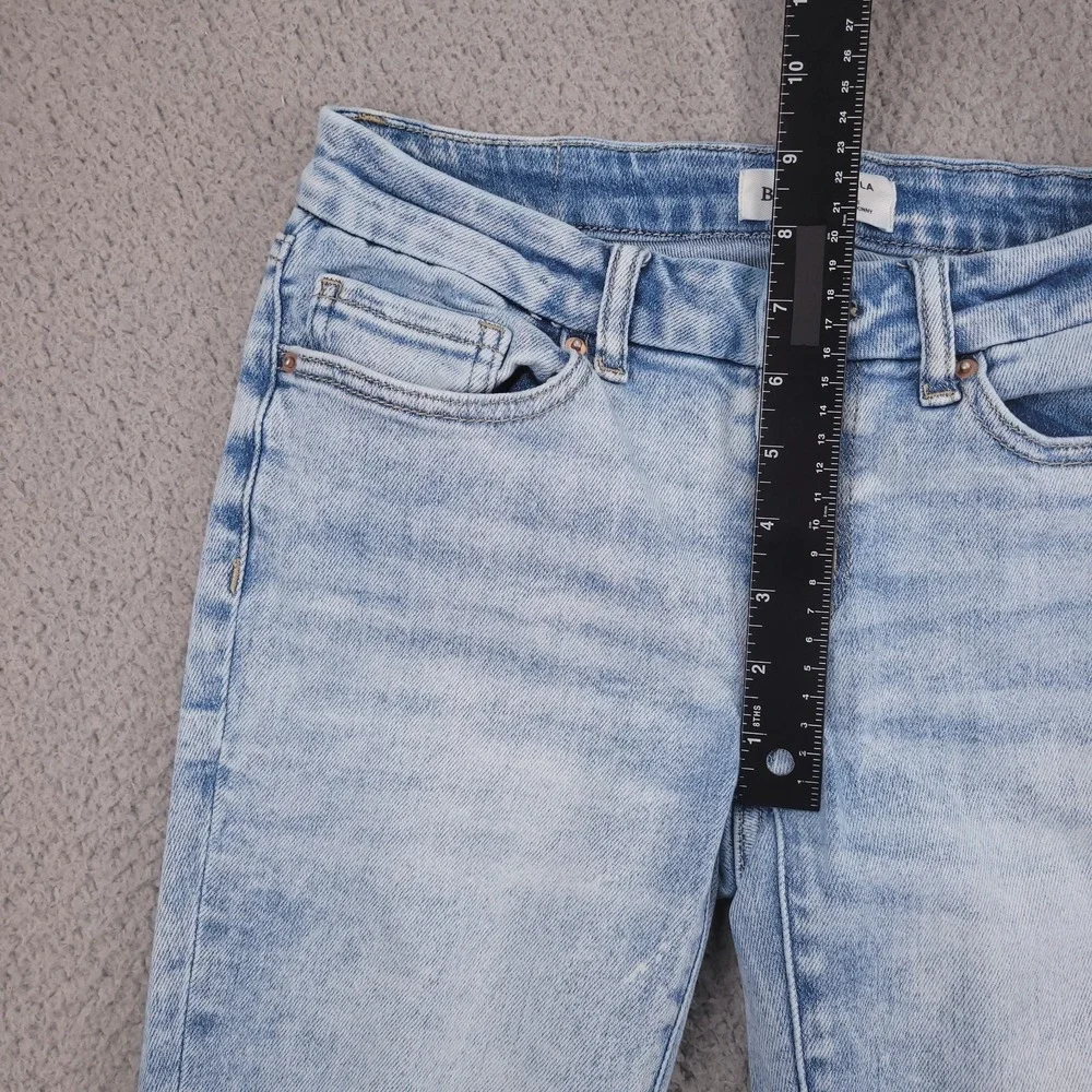 BKE Jeans 26 Stella Ankle Skinny Slim Fit Low Rise Distressed Light Wash